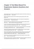 Chapter 12 Test Water-Based Fire Suppression Systems Questions And Answers