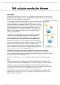 Samenvatting DNA replicatie en moleculair kloneren - Leerdoelen Moleculaire biologie