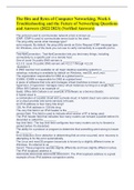 The Bits and Bytes of Computer Networking. Week 6 Troubleshooting and the Future of Networking Questions and Answers (2022/2023) (Verified Answers)