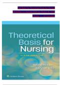 TEST BANK For Theoretical Basis for Nursing, 6th American Edition by Melanie McEwen; Evelyn M. Wills, Verified Chapters 1 - 23, Complete Newest Version