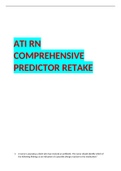 ATI RN COMPREHENSIVE PREDICTOR RETAKE