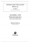 Solutions for Algebra and Trigonometry, 11th Edition Michael Sullivan (All Chapters included)