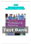 TEST BANK FOR Leddy & Pepper’s Professional Nursing, 10th Edition, Chapters 1 - 22 Complete Guide, by Lucy | Questions With Verified Answers Latest Edition