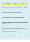 68W ALC LPC Exam With Complete Solutions
