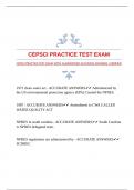 CEPSCI PRACTICE TEST EXAM WITH GUARANTEED ACCURATE ANSWERS |VERIFIED