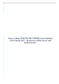 Seneca College PNR PNR 300/ PNR300 Exam (solutions) Latest Spring 2022_ All answers verified correct and graded already.