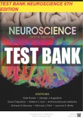 Test Bank for Neuroscience, Sixth Edition Purves • Augustine • Fitzpatrick • Hall LaMantia • Mooney ,Platt ,White (Chapter 1-34 complete )