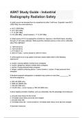 ASNT Study Guide - Industrial Radiography Radiation Safety questions