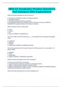 HESI A2 Vocabulary Practice Questions And Solutions With Explanations