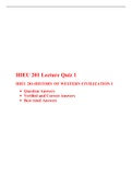 HIEU 201 Lecturer Quiz Answer , All Chapter quiz Answers,  (Latest 2024)Liberty University