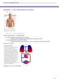 Samenvatting anatomie en fysiologie H12 en 13