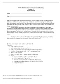 Problem 12 Deposit Pricing Solution (1) Marquette University FINA 3002