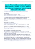 Jarvis- Physical Examination & Health  Assessment Chapter 14- Eyes (edited) 100% Correct Questions With Answers  2023 Update TestBank