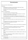 Class 12th - THERMODYNAMIC - NOTS for NEET CET JEE 