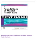 Foundations of Mental Health Care 7th Edition Morrison-Valfre Test Bank