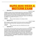 WALDEN UNIVERSITY NURS 6640 PSYCHOTHERAPY WEEK 6 MIDTERM EXAM COMPLETE GUIDE.