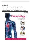 Test Bank - Pharmacology: Connections to Nursing Practice, 5th Edition (Adams, 2022), Chapter 1-75 | All Chapters