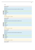 MED TERM 101 - Cumulative Midterm Medical Terminology Test 2 With Answers - Score 100%