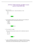 ATI Teas 7 Math | Questions and 100% Correct Answers | Latest 2023/ 2024