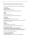 Maryland Cosmetology Theory Exam Study Guide