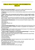 Environmental Health In Public Health (MPH-506) Exam 3 Study Guide 2023.