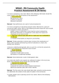 NR442 - RN Community Health Practice Assessment B (50 Items)