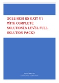 2023 HESI RN EXIT V1  WITH COMPLETE  SOLUTION(A LEVEL FULL  SOLUTION PACK)