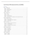 Summary Intermediate Microeconomics, ISBN: 9780393928624  Microeconomics (1CK90)