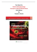 Test Bank For Porth’s Pathophysiology  Concepts of Altered Health States  10th Edition By Tommie L.Norris |All Chapters, Complete Q & A, Latest|