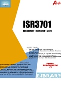 ISR3701 Assignment 1 (QUIZ) Semester 1 2023 (759140)