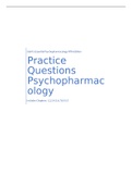 56 Practice Questions - Psychopharmacology