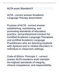 ALTA exam Standard 8|2023 LATEST UPDATE|GUARANTEED SUCCESS