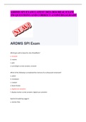 ARDMS SPI EXAM LATEST 2023-2024 REAL EXAM 150 QUESTIONS AND CORRECT ANSWERS|AGRADE