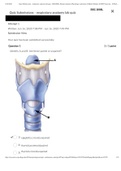 BSC 2086L - Respiratory Anatomy Lab Quiz.