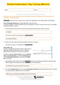 GIZMOS Student Exploration: Ray Tracing (Mirrors) ANSWER KEY 2023