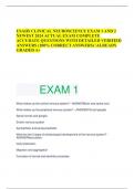 USAHS CLINICAL NEUROSCIENCE EXAM 1 AND 2 NEWEST 2024 ACTUAL EXAM COMPLETE  ACCURATE QUESTIONS WITH DETAILED VERIFIED  ANSWERS (100% CORRECT ANSWERS) /ALREADY  GRADED A+