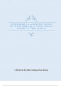 ATI LEADERSHIP & MANAGEMENT IN NURSING NCLEX TEST EXAM 40 Q&A’S WITH RATIONALES (GUARANTEED PASS) | RATED A+