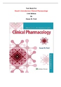 Test Bank For Roach’s Introductory Clinical Pharmacology 11th Edition By Susan M. Ford |All Chapters, Complete Q & A, Latest|