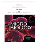 Test Bank For Microbiology: An Introduction  13th Edition By Gerard Tortora , Berdell Funke , Christine Case |All Chapters, Complete Q & A, Latest|