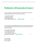 ATI Pediatric practice Exam 1