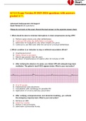 ACLS Exam Version B 2023-2024 questions with answers graded A++.