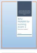 NYU PHARM for nursing exam 1