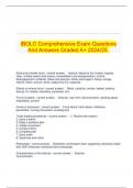  IBOLC Comprehensive Exam Questions And Answers Graded A+ 2024/25.