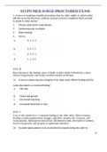 ATI-MedSurge= proctored Final Exam 2023 / 2024 questions and answers with rationale ATI MEDSURG PROCTORED FINAL EXAM 2022-2023 GRADED   Med Surge Final Exam