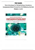 Test Bank For Davis Advantage for Pathophysiology Introductory Concepts and Clinical Perspectives 2nd Edition by Capriotti , Consists Of 46 Complete Chapters, ISBN: 978-0803694118