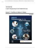 Test Bank For Gould's Pathophysiology for the Health Professions 7th Edition VanMeter and Hubert Chapter 1-28 | Complete Guide A+