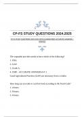 CP-FS BUNDLED EXAMS WITH GUARANTEED ACCURATE ANSWERS |VERIFIED