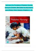 TEST BANK For Principles of Pediatric Nursing Caring for Children, 8th Edition by Kay Cowen; Laura Wisely, All 1-31 Chapters Covered ,Latest Edition ISBN9780136859840