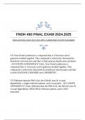 FNDH 400 FINAL EXAM 2024.2025 WITH GUARANTEED ACCURATE ANSWERS