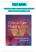 TEST BANK For Critical Care Nursing- A Holistic Approach, 12th Edition by Morton Fontaine All 1-56 Chapters Covered ,Latest Edition ISBN 9781975174453